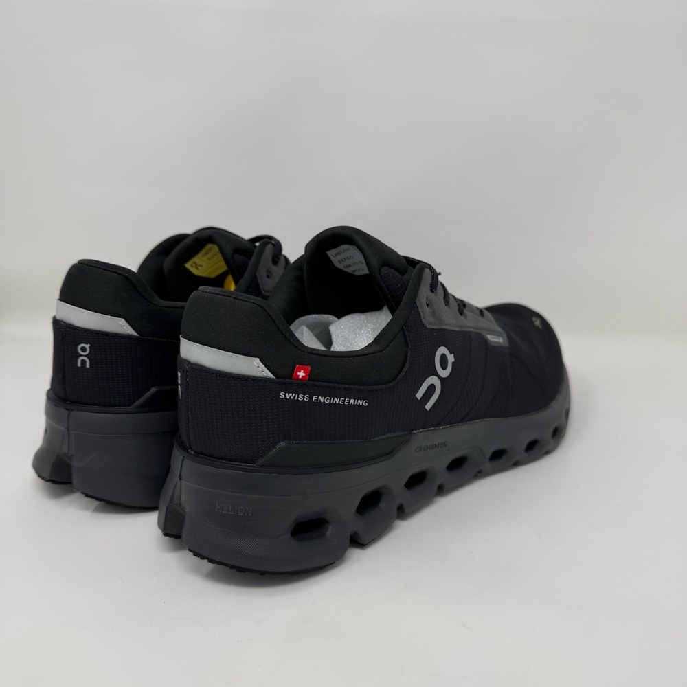 On Cloudrunner Waterproof Black Running Shoes Men… - image 6